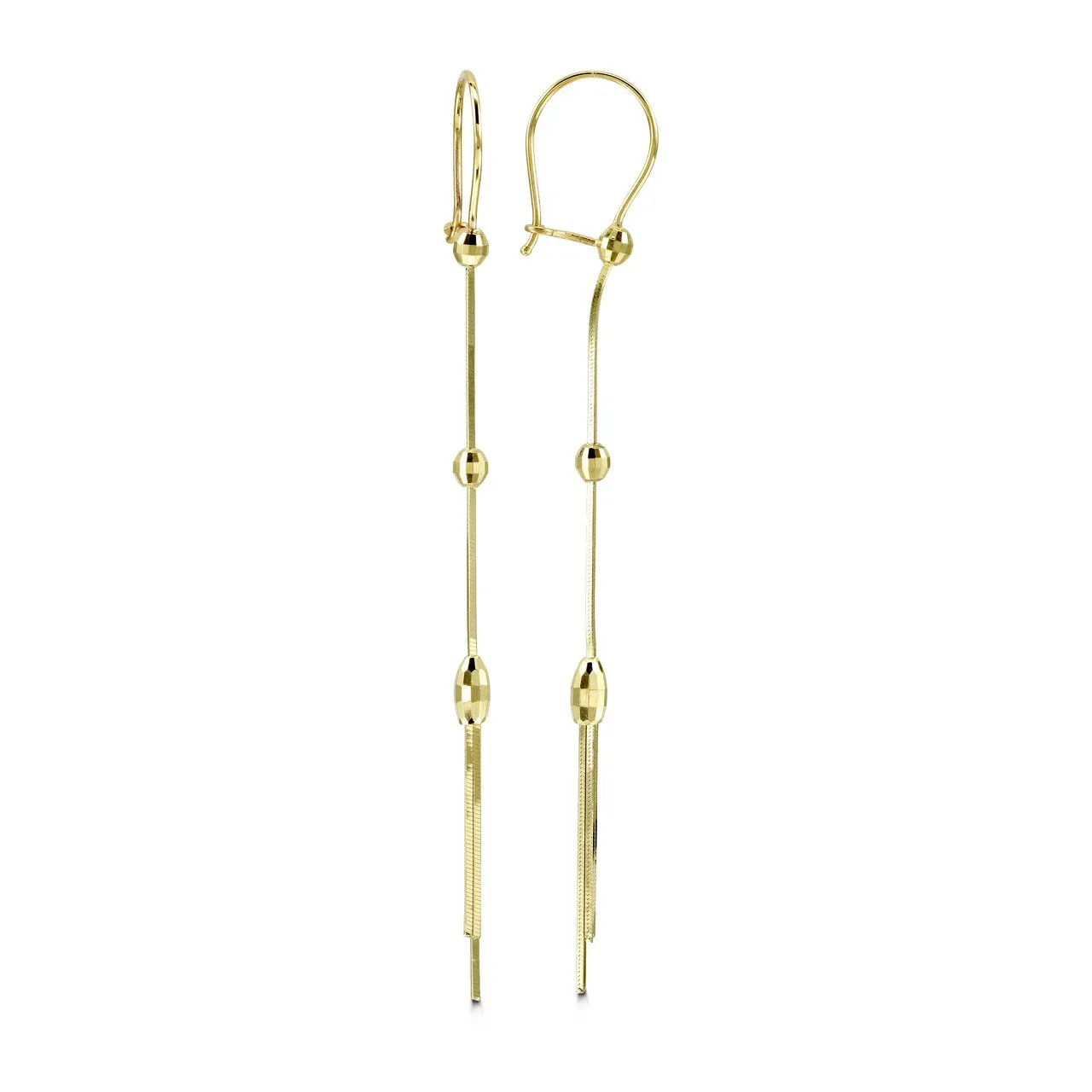 10K Yellow Gold Dangle Earrings