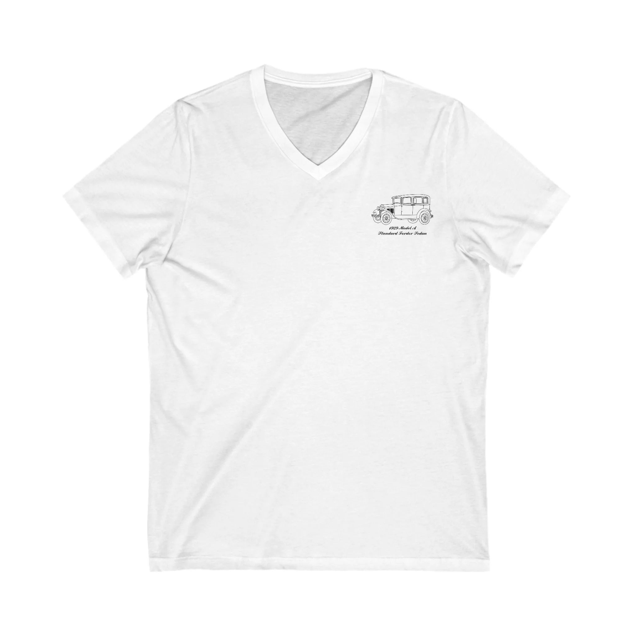 1929 Standard Fordor Sedan (3-Window) Women's V-Neck Shirt