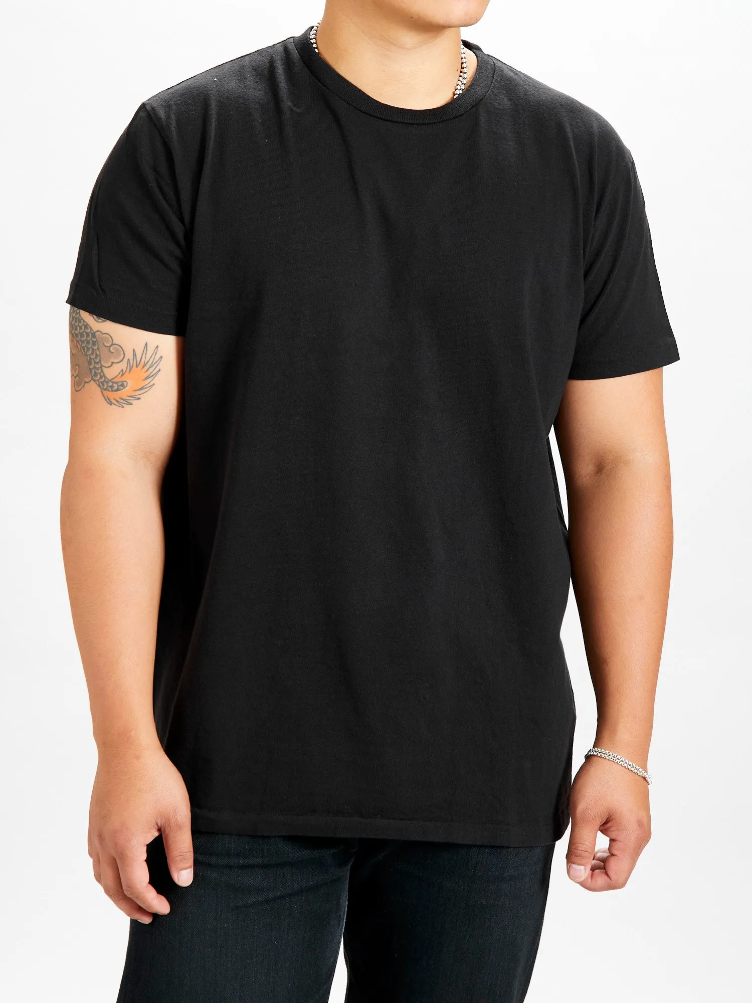 2-Pack Short Sleeve Crew Tee in Black