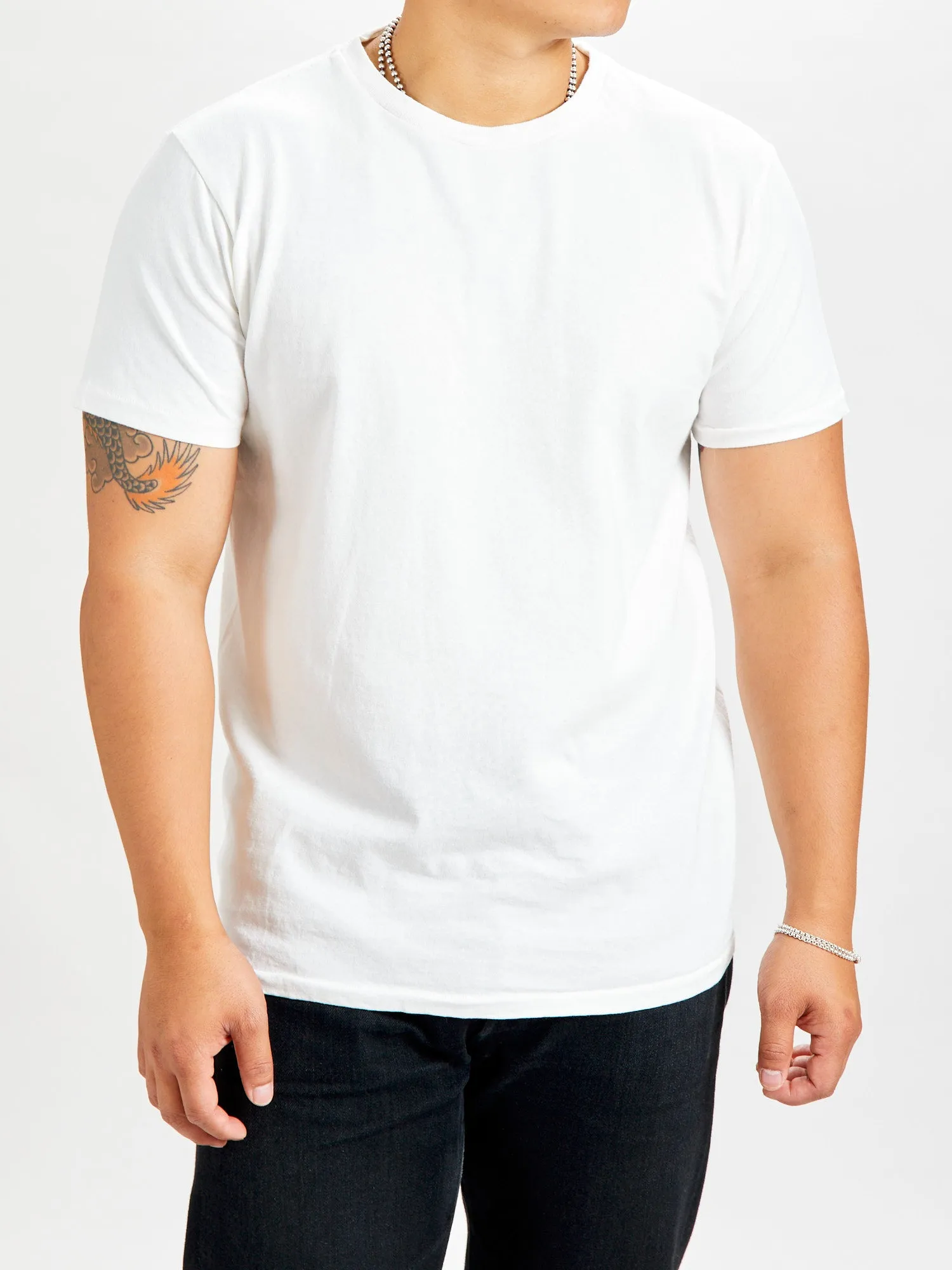 2-Pack Short Sleeve Crew Tee in White