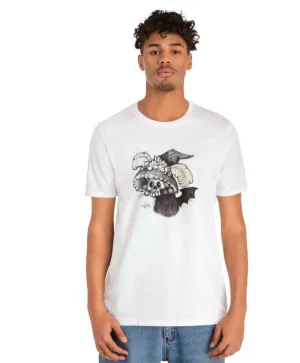 2 Spooky Catrina Unisex Jersey Short Sleeve Tee - Designed by Sadie Rothenberg - Rust