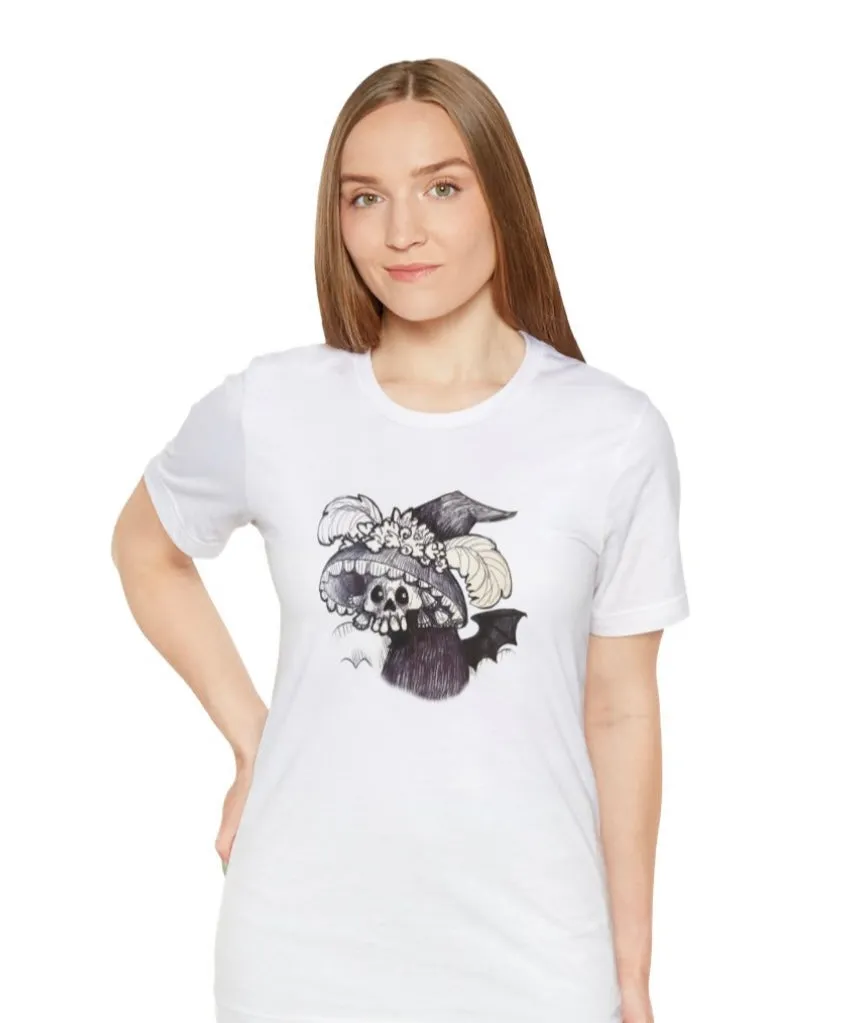 2 Spooky Catrina Unisex Jersey Short Sleeve Tee - Designed by Sadie Rothenberg - Rust