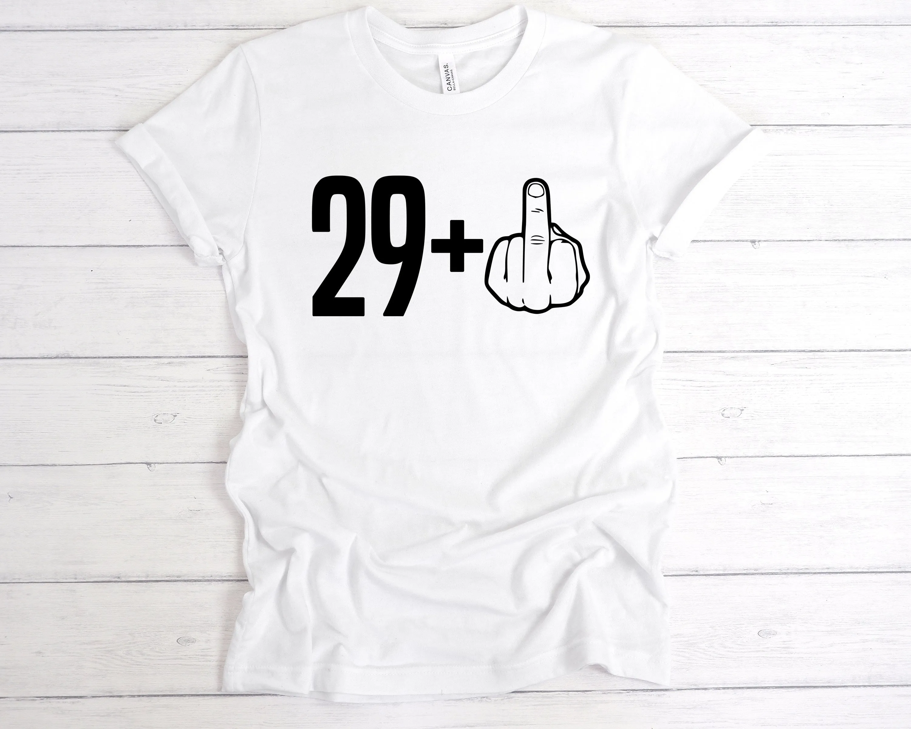 29 1 30th Birthday Middle Finger T-Shirt