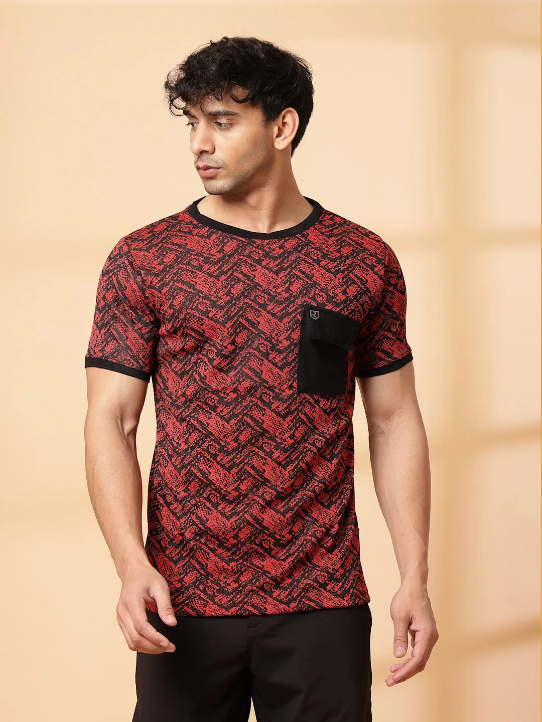 Abstract Jacquard T-Shirt