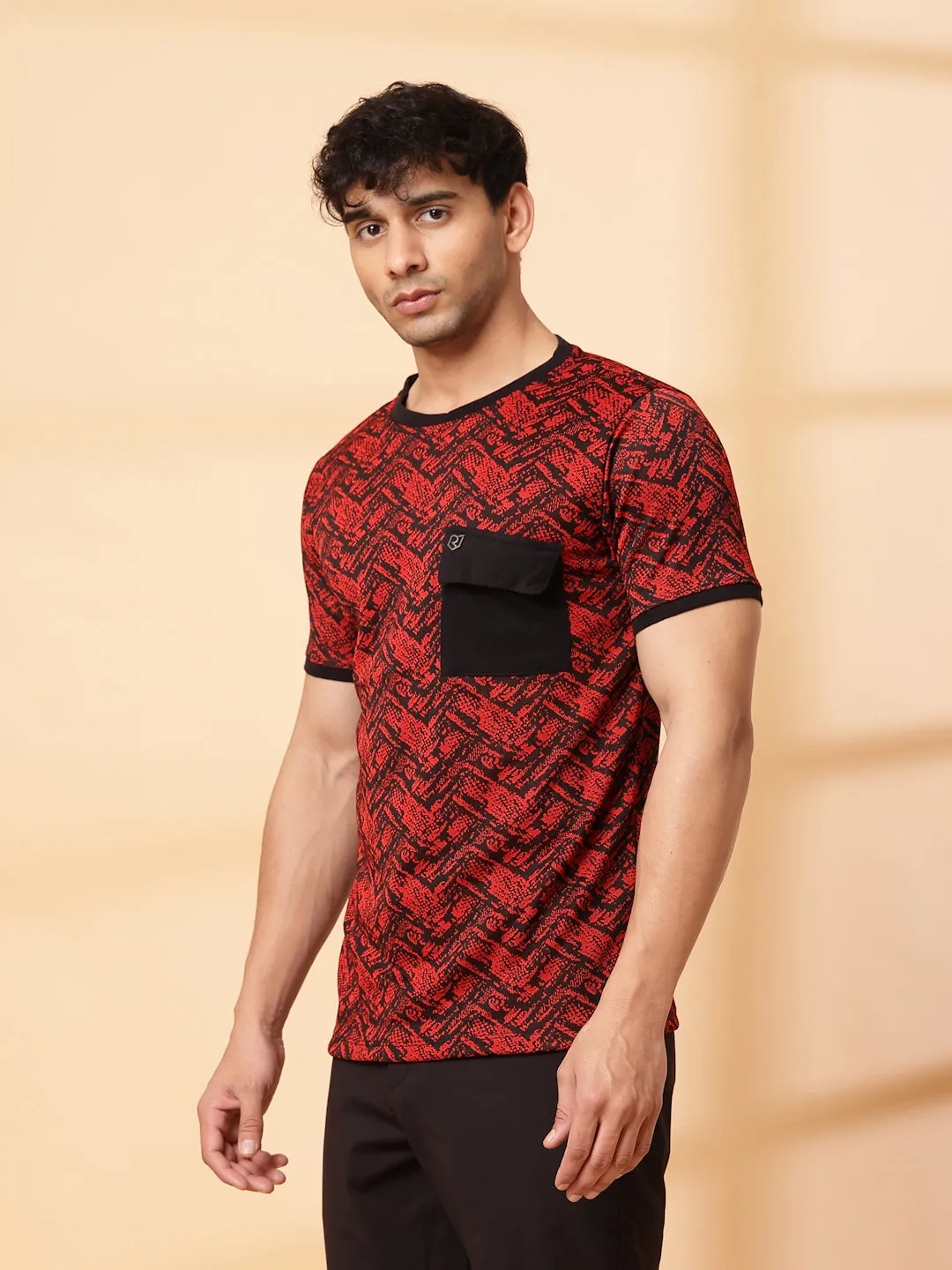 Abstract Jacquard T-Shirt