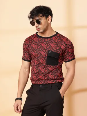 Abstract Jacquard T-Shirt