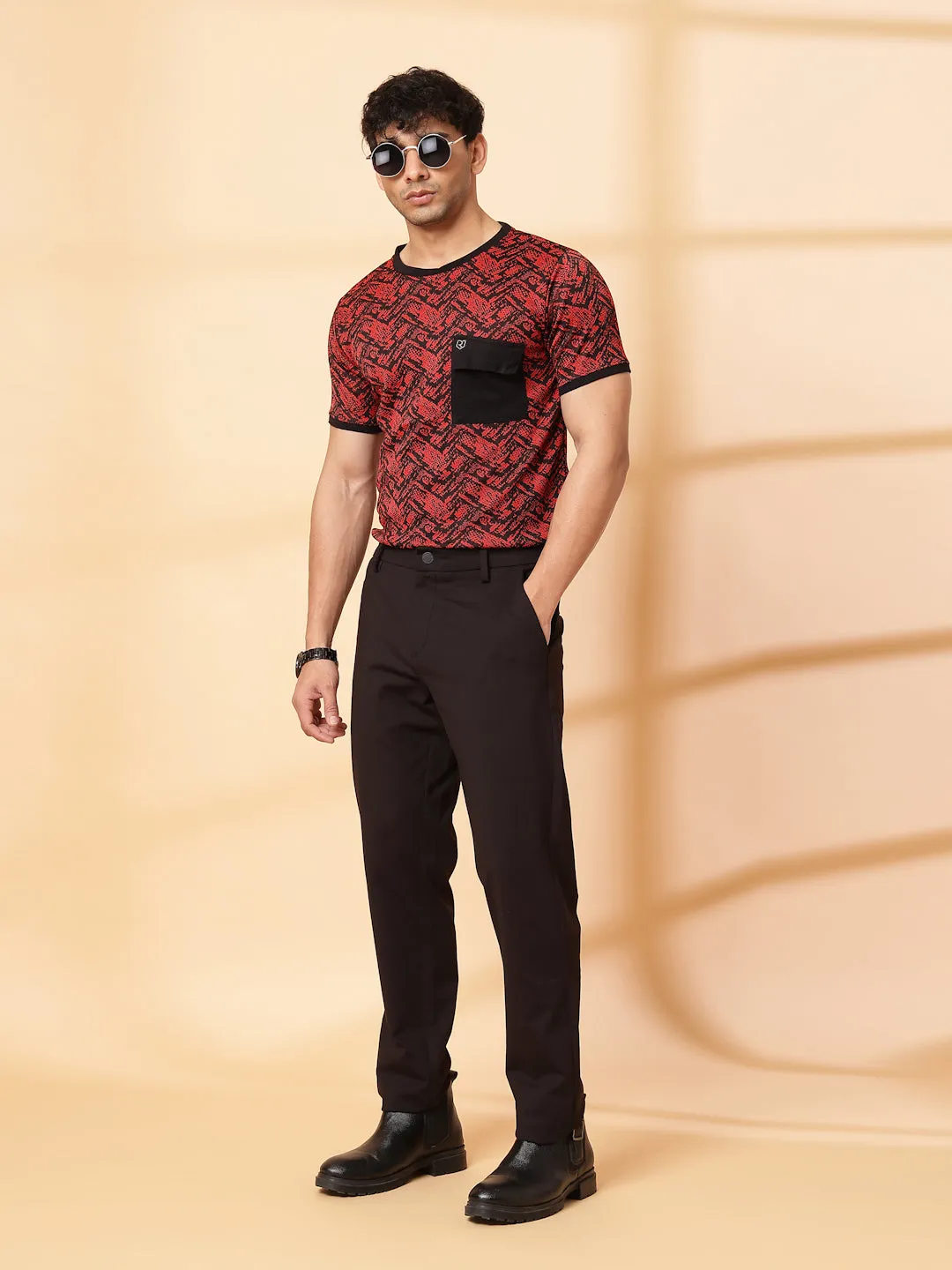 Abstract Jacquard T-Shirt