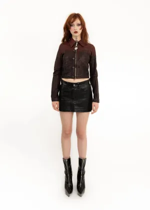 AD2011 Leather Mini Skirt