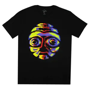 ADDIS ABABA WARRIOR MASK WITH BLACK EYES (UNISEX SHORT SLEEVE T-SHIRT)