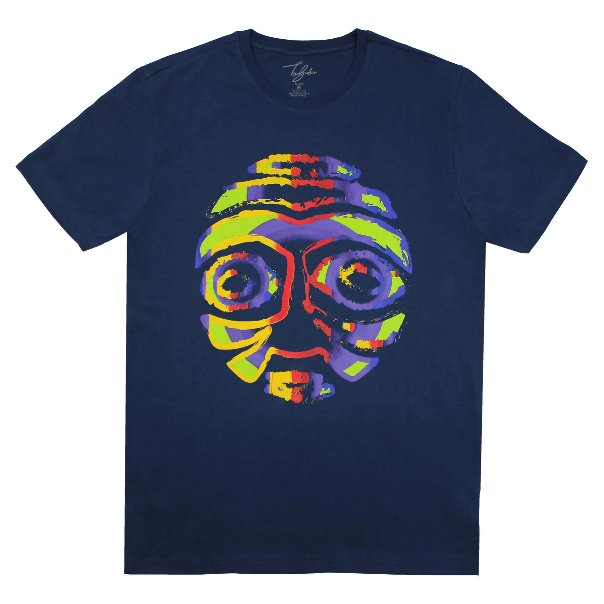 ADDIS ABABA WARRIOR MASK WITH BLACK EYES (UNISEX SHORT SLEEVE T-SHIRT)