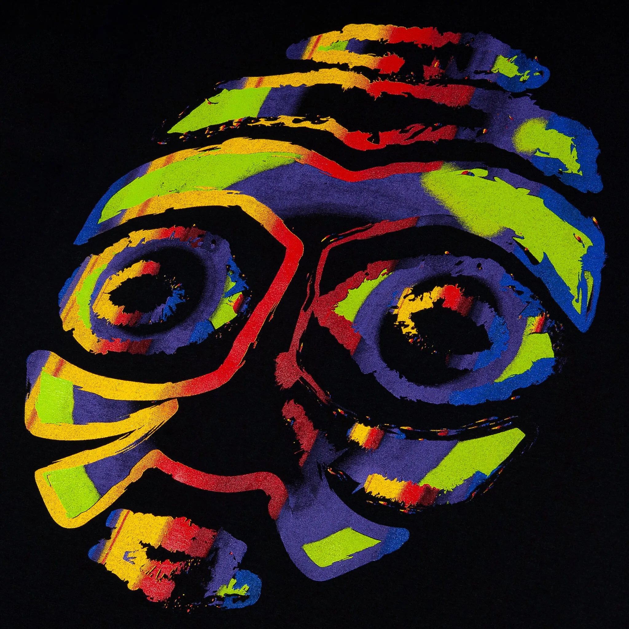 ADDIS ABABA WARRIOR MASK WITH BLACK EYES (UNISEX SHORT SLEEVE T-SHIRT)