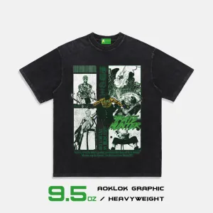 AG® Japanese Anime Hell King Washed T-Shirt
