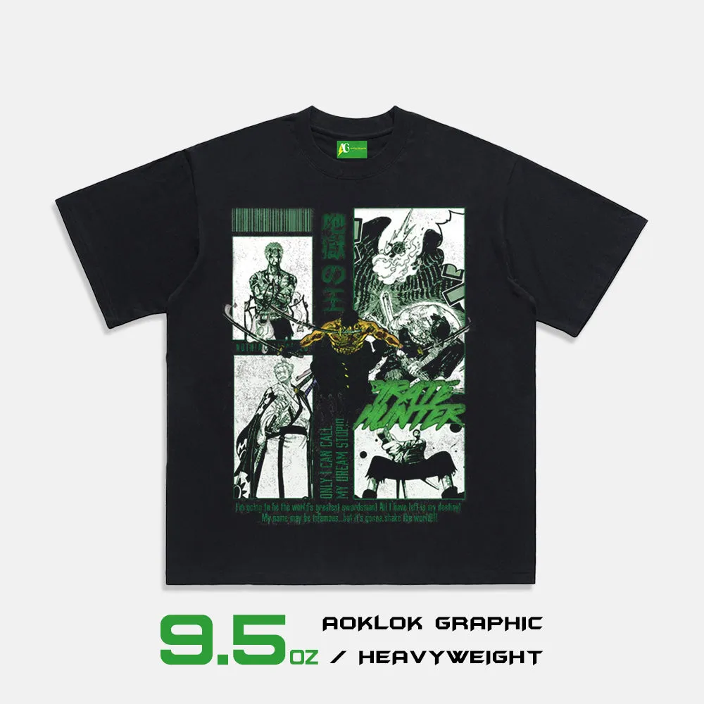 AG® Japanese Anime Hell King Washed T-Shirt