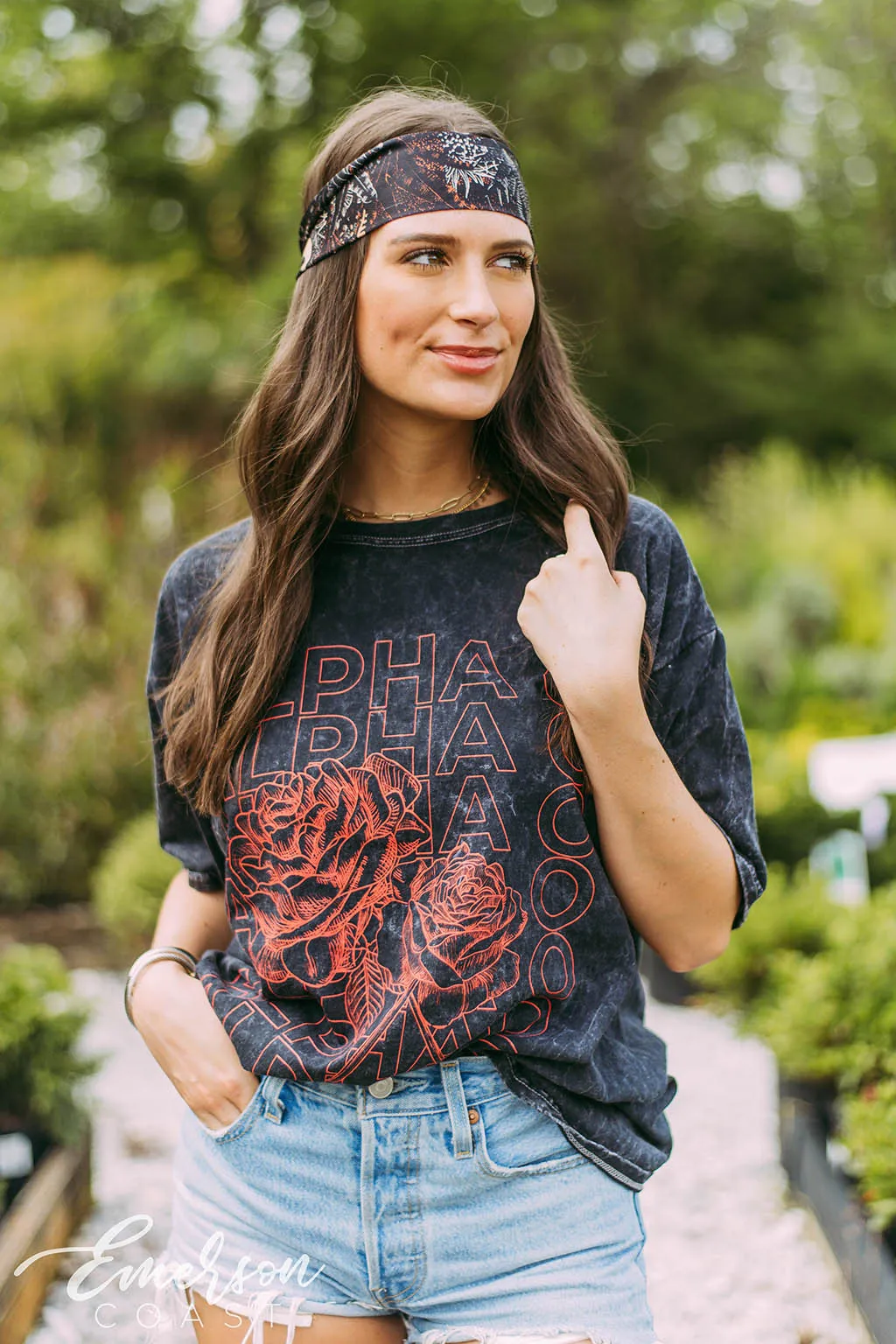 Alpha O Black Mineral Wash Recruitment Shirt