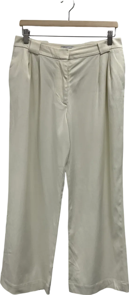 & Other Stories Cream Tailored Trousers UK 10