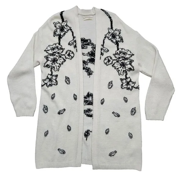 Anthropologie Nadia Floral Cardigan Size Small