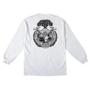 Anti Hero L/S Pocket T-Shirt Union18 Local - White / Black
