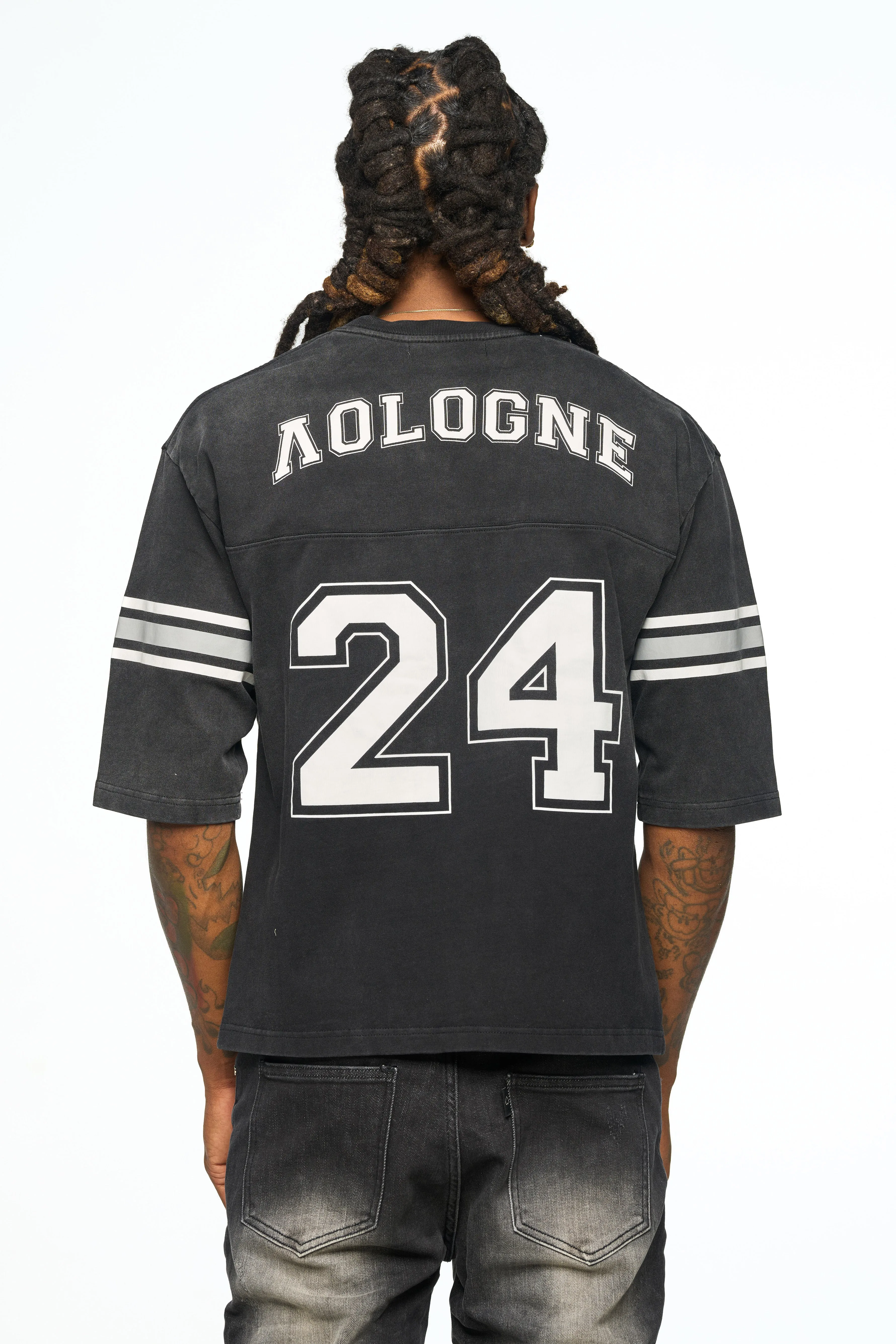 AOLOGNE ONE MAN TEAM BLACK SS TEE (BLACK)