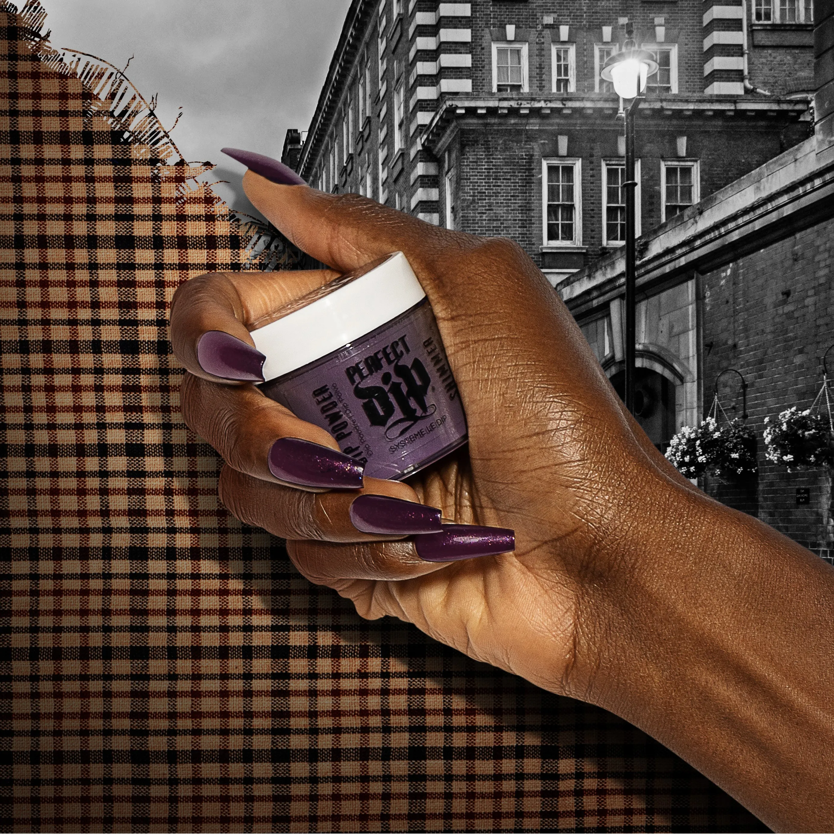 Artistic TAILORED TARTAN - Dark Purple Shimmer DIP
