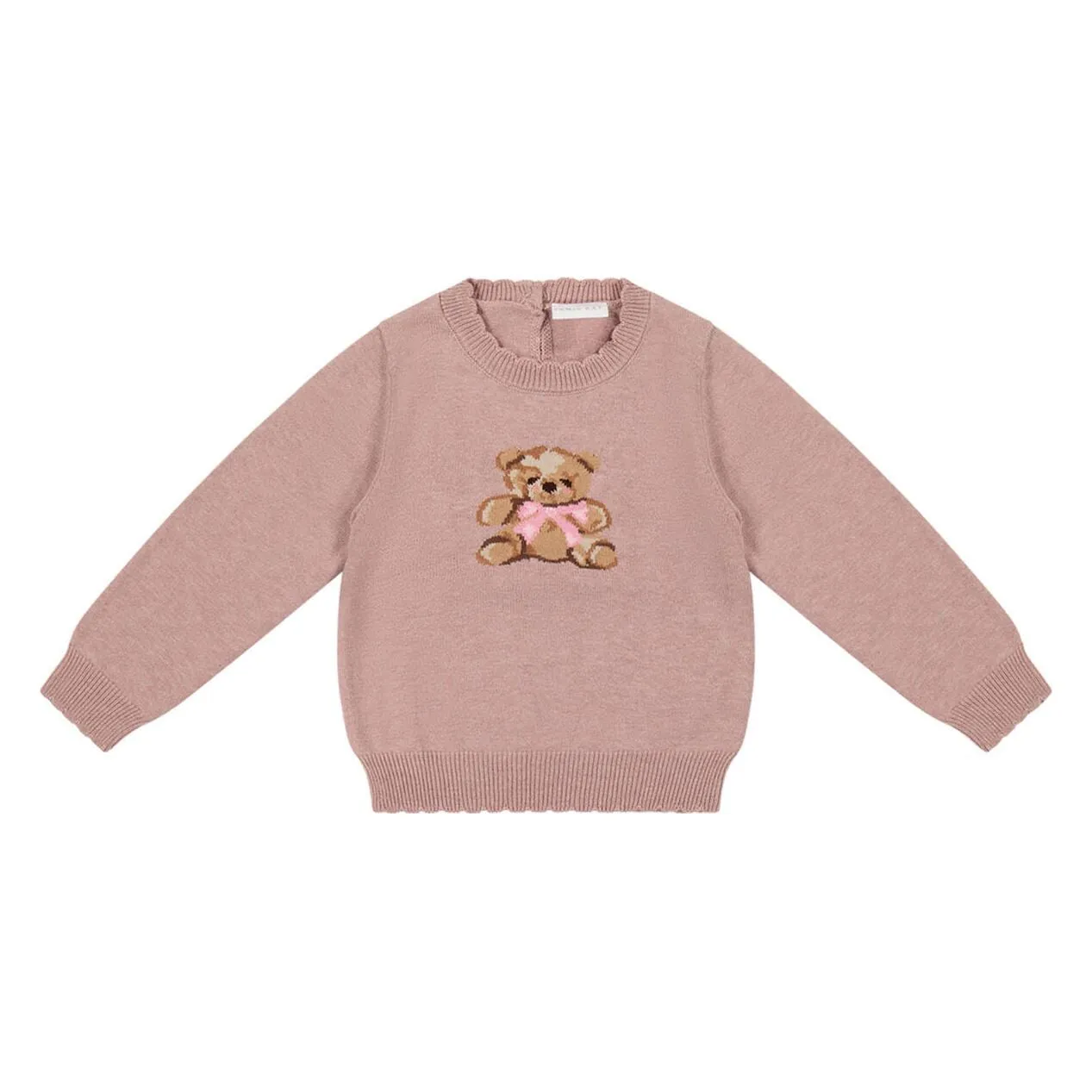 Audrey Knitted Jumper - Powder Pink Marle