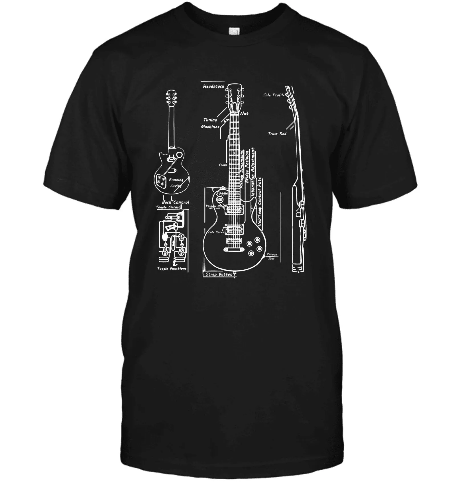 Axe Dr. "Axe-Blueprint" Guitar T-Shirt