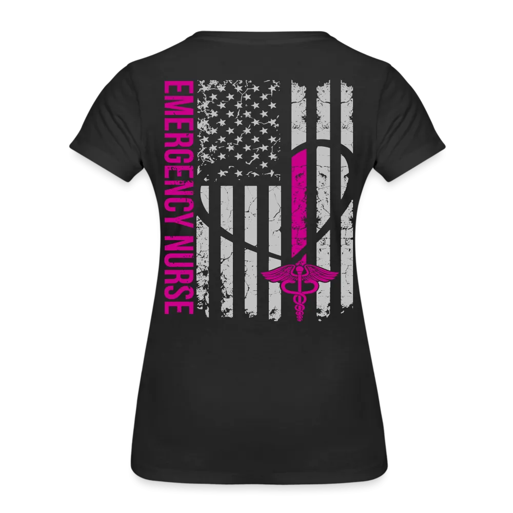 Barb Emergency Nurse Flag Women’s Premium T-Shirt