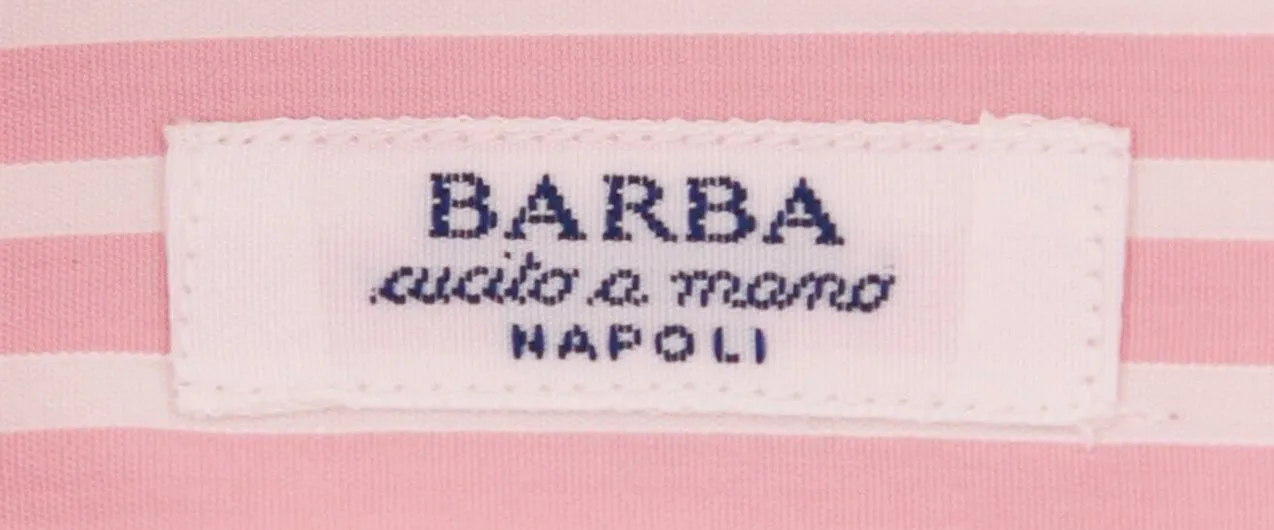 Barba Napoli Pink Shirt - Slim