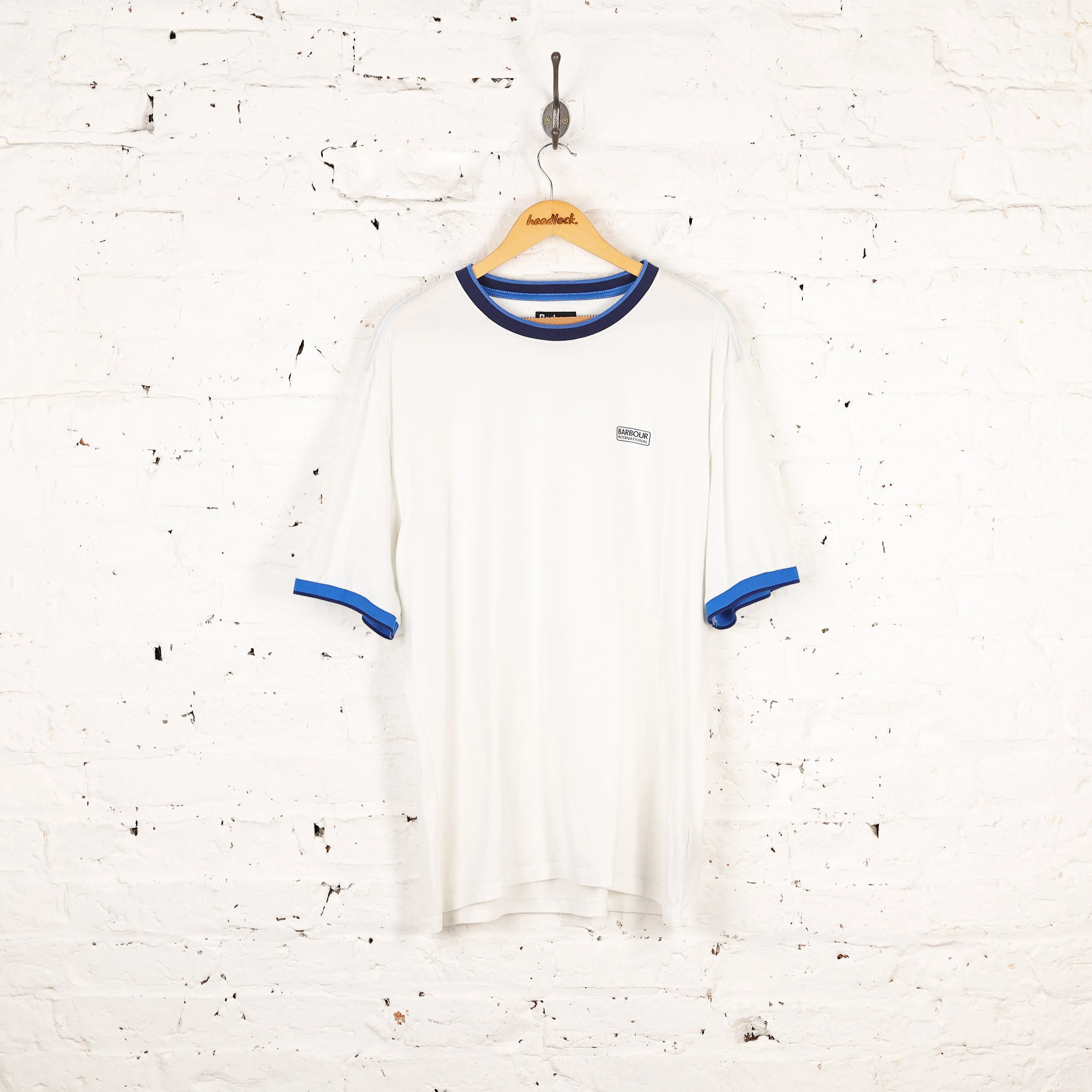 Barbour International T Shirt - White - XXL