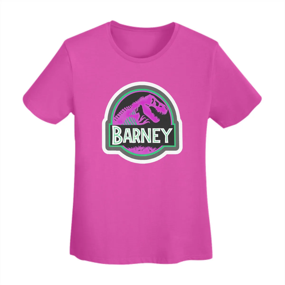 Barney Jurassic Park Logo Women's T-Shirt