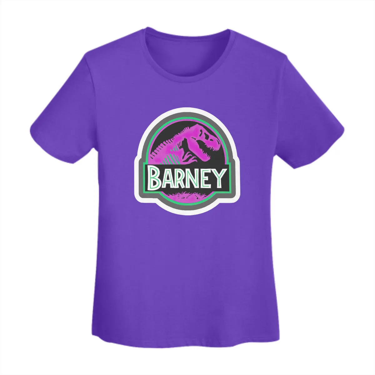 Barney Jurassic Park Logo Women's T-Shirt