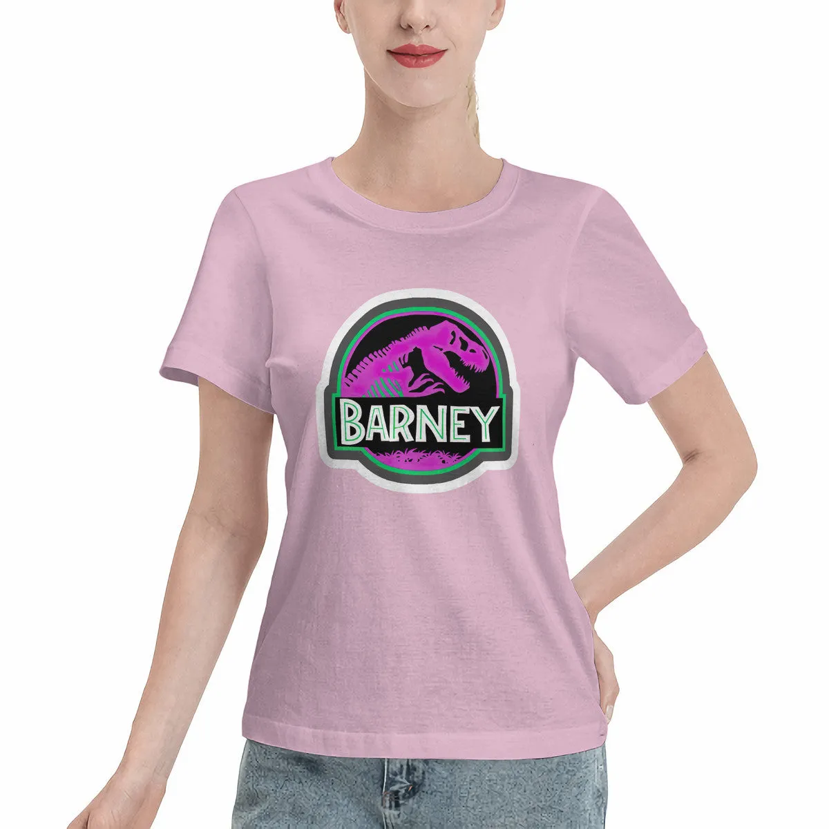 Barney Jurassic Park Logo Women's T-Shirt