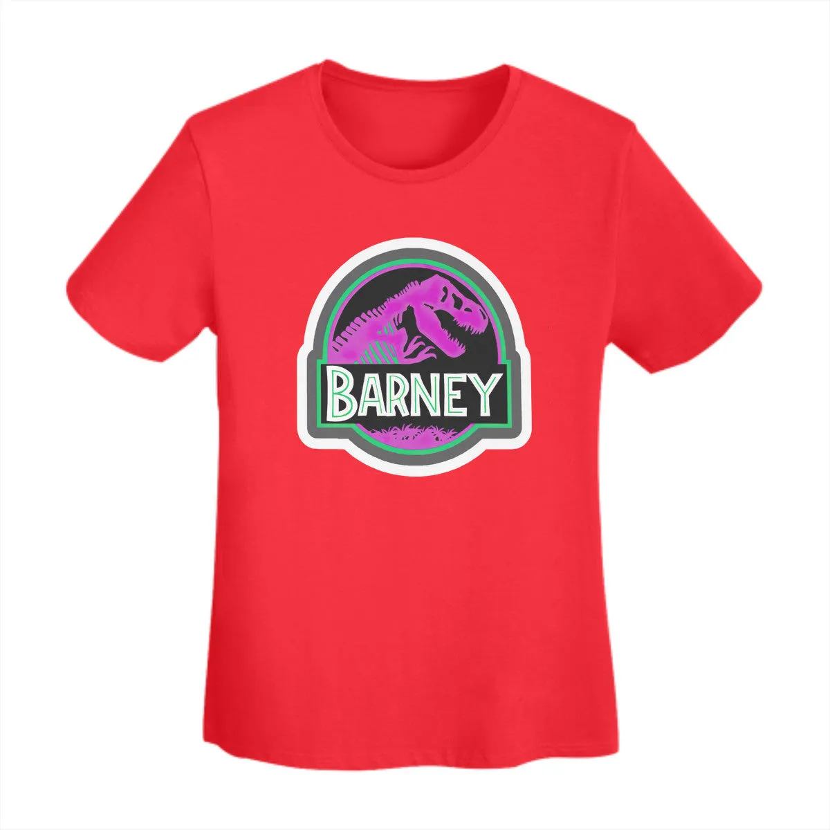 Barney Jurassic Park Logo Women's T-Shirt