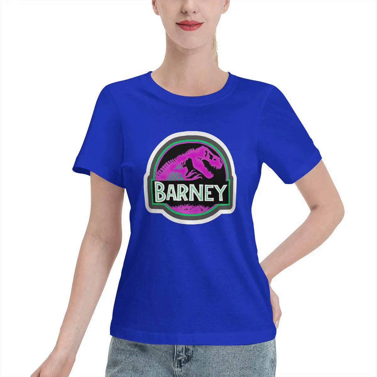 Barney Jurassic Park Logo Women's T-Shirt