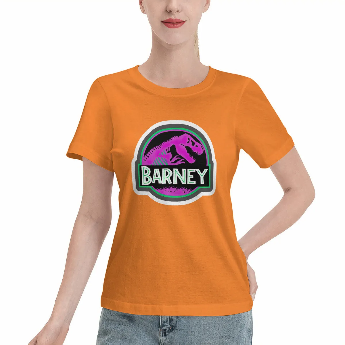 Barney Jurassic Park Logo Women's T-Shirt