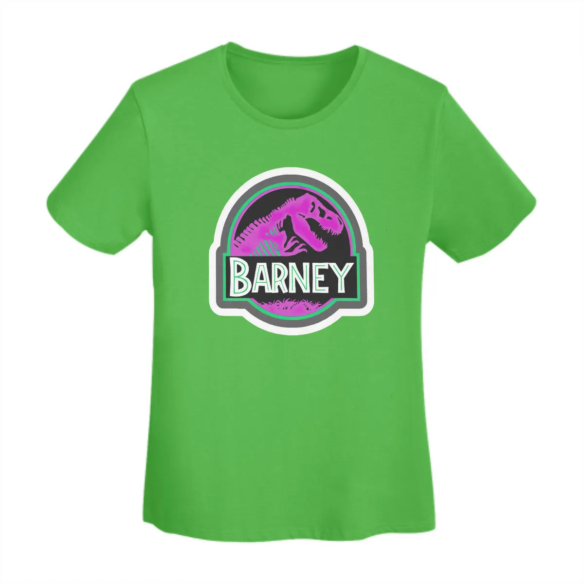 Barney Jurassic Park Logo Women's T-Shirt