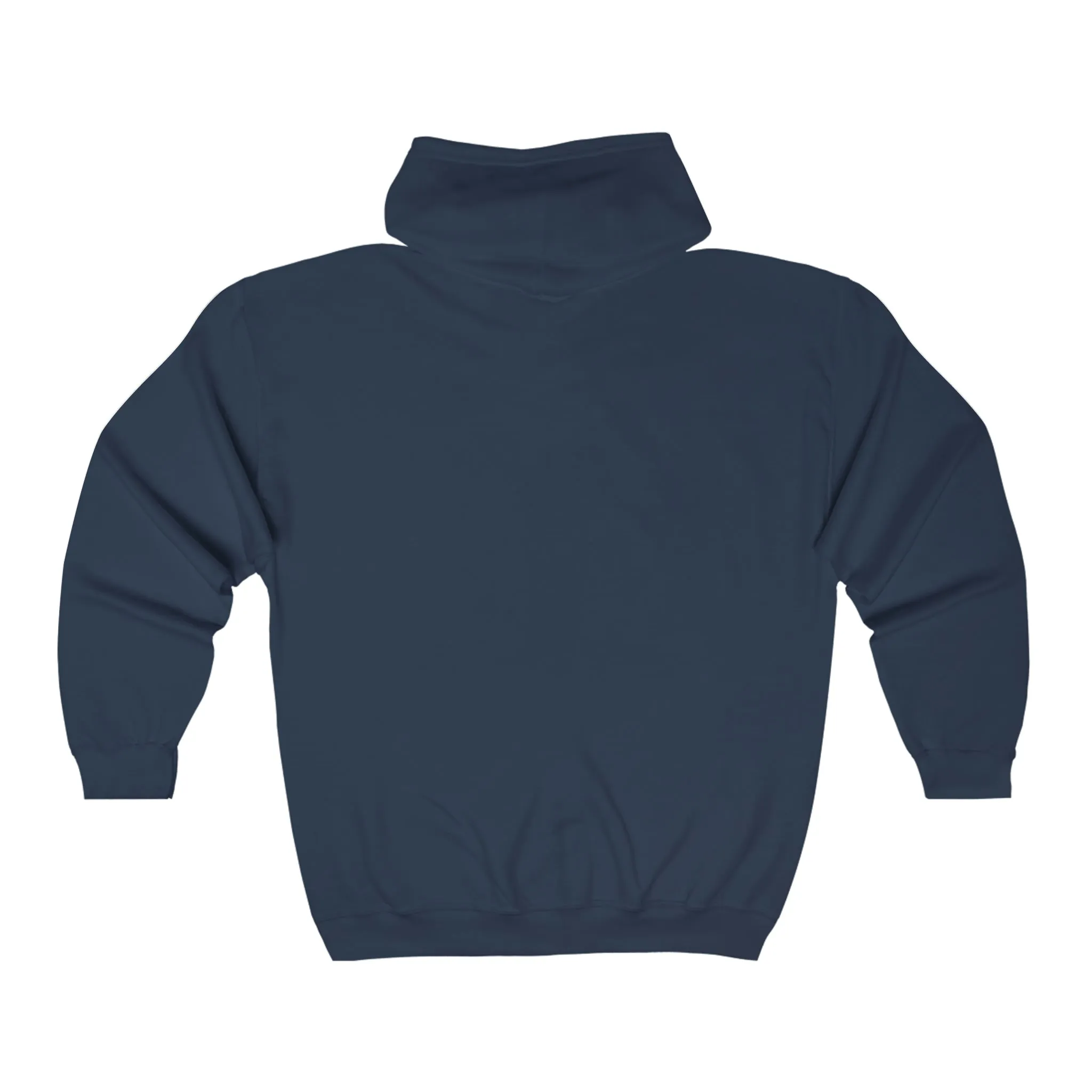 Beam of Life Unisex Full Zip Hoodie - Black/White Logo