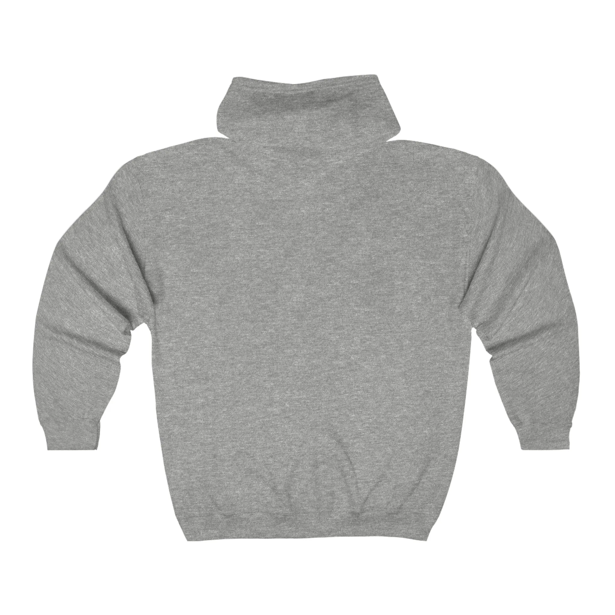 Beam of Life Unisex Full Zip Hoodie - Black/White Logo