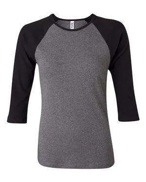 Bella   Canvas Women's Raglan Baseball T-Shirt - 2000