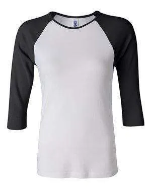 Bella   Canvas Women's Raglan Baseball T-Shirt - 2000