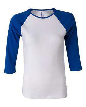 Bella   Canvas Women's Raglan Baseball T-Shirt - 2000