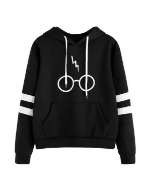 Black Harry Potter Printed Hoodie For Women 832