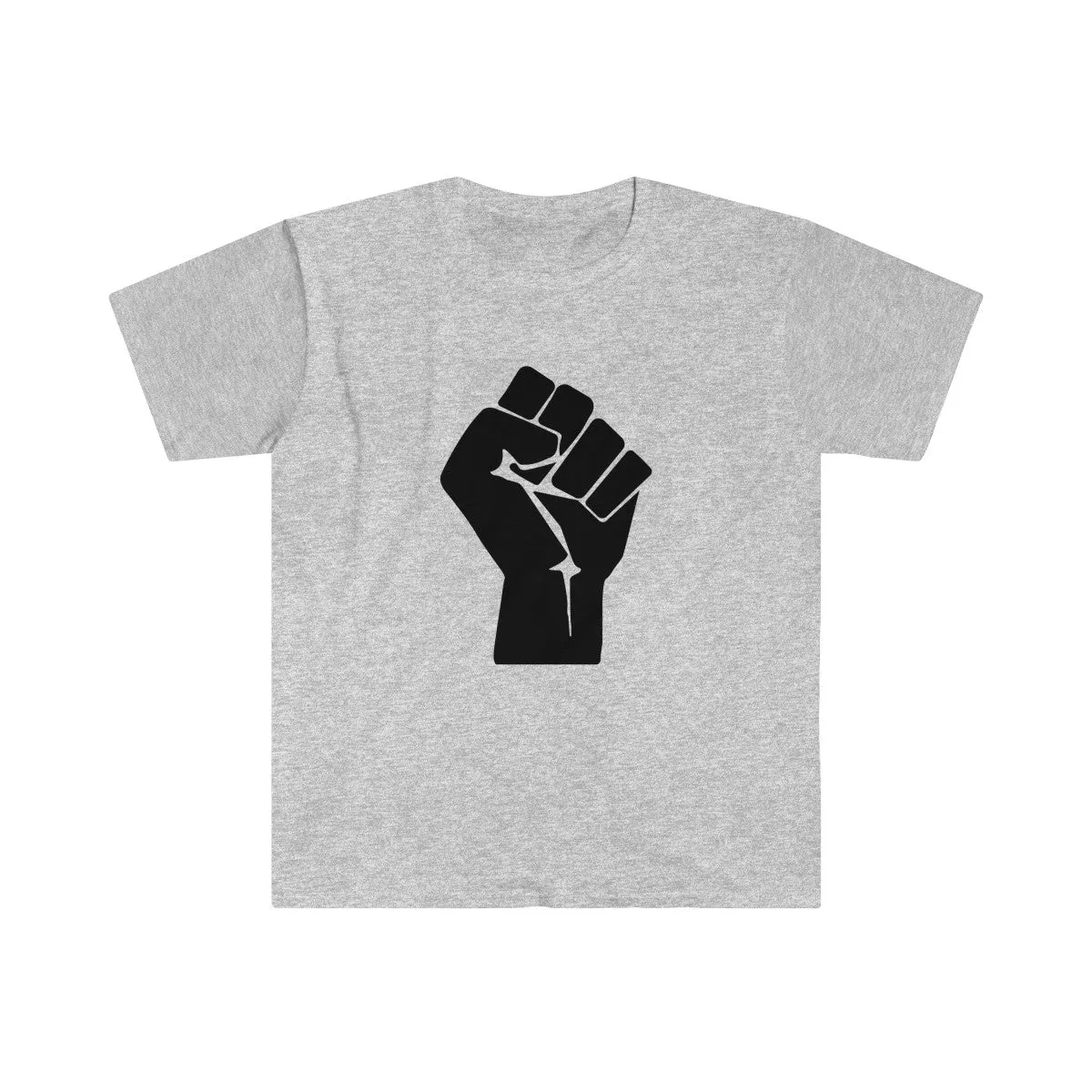 BLACK POWER <br>men's fitted <br>short sleeve tee