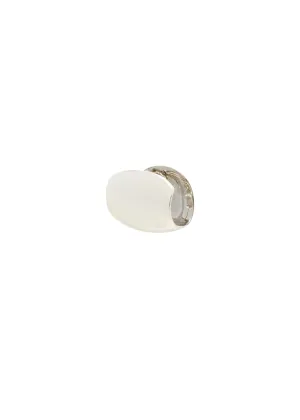Bold Barrel Hinge Hoop in Sterling Silver