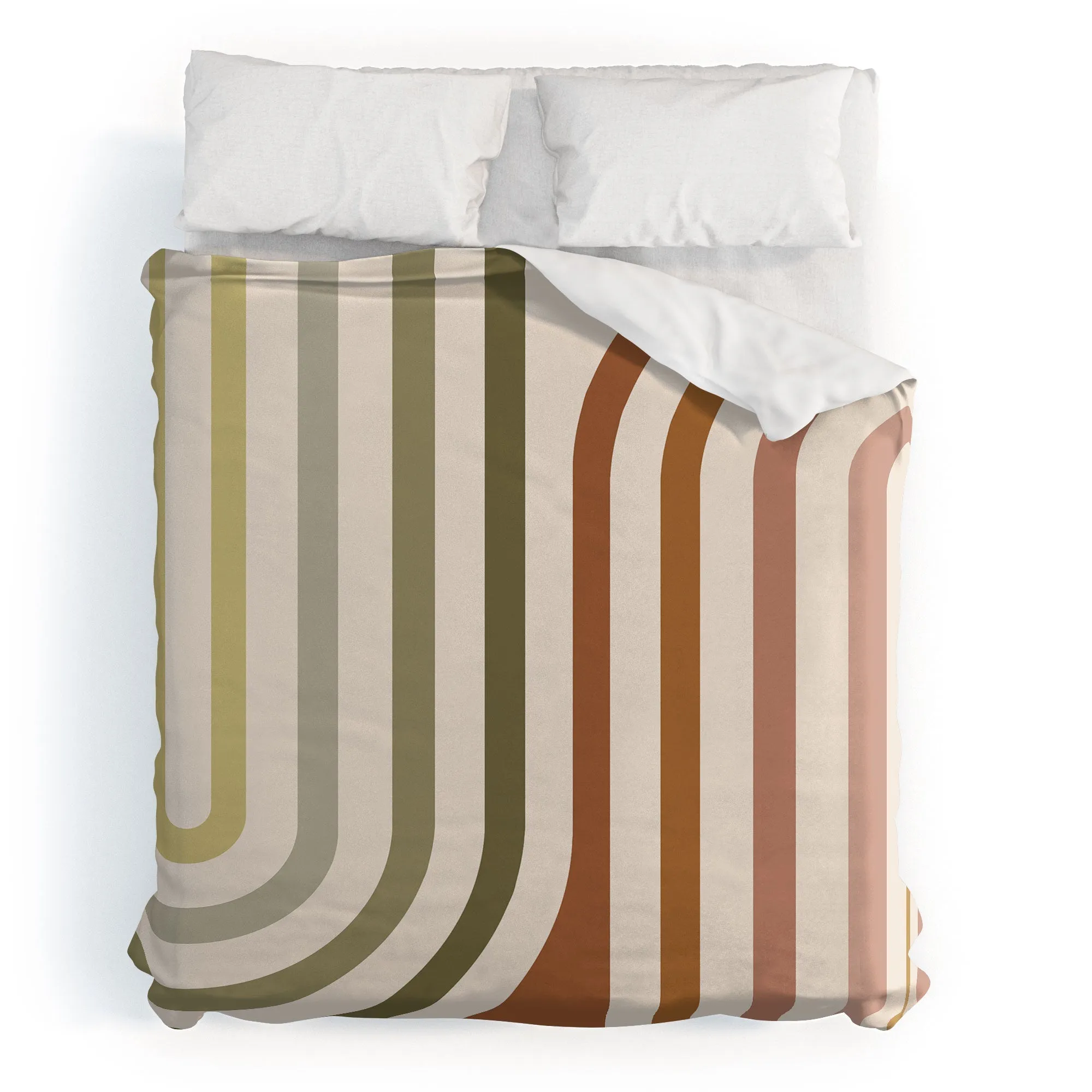 BOLD CURVATURE STRIPES I DUVET / COMFORTER