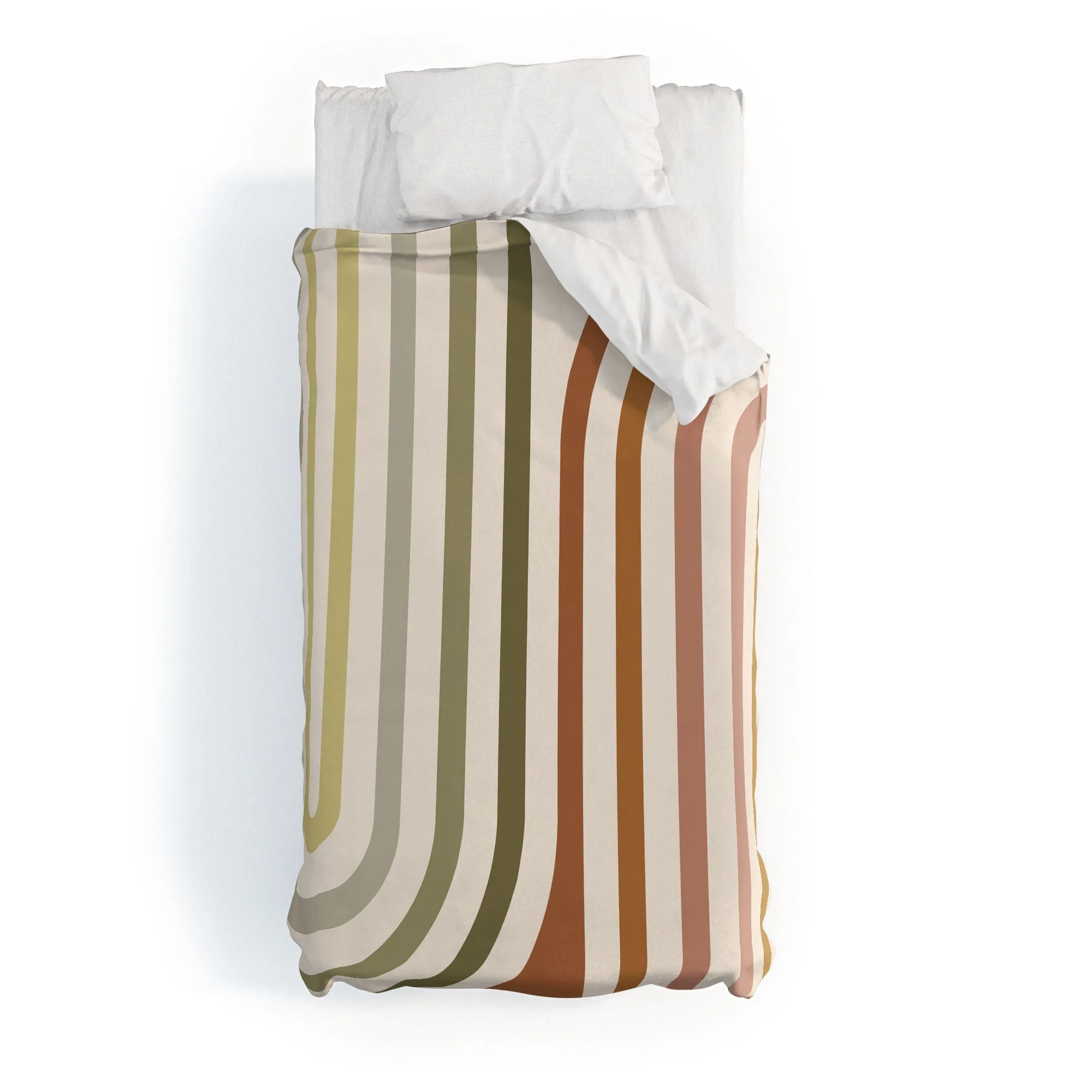 BOLD CURVATURE STRIPES I DUVET / COMFORTER