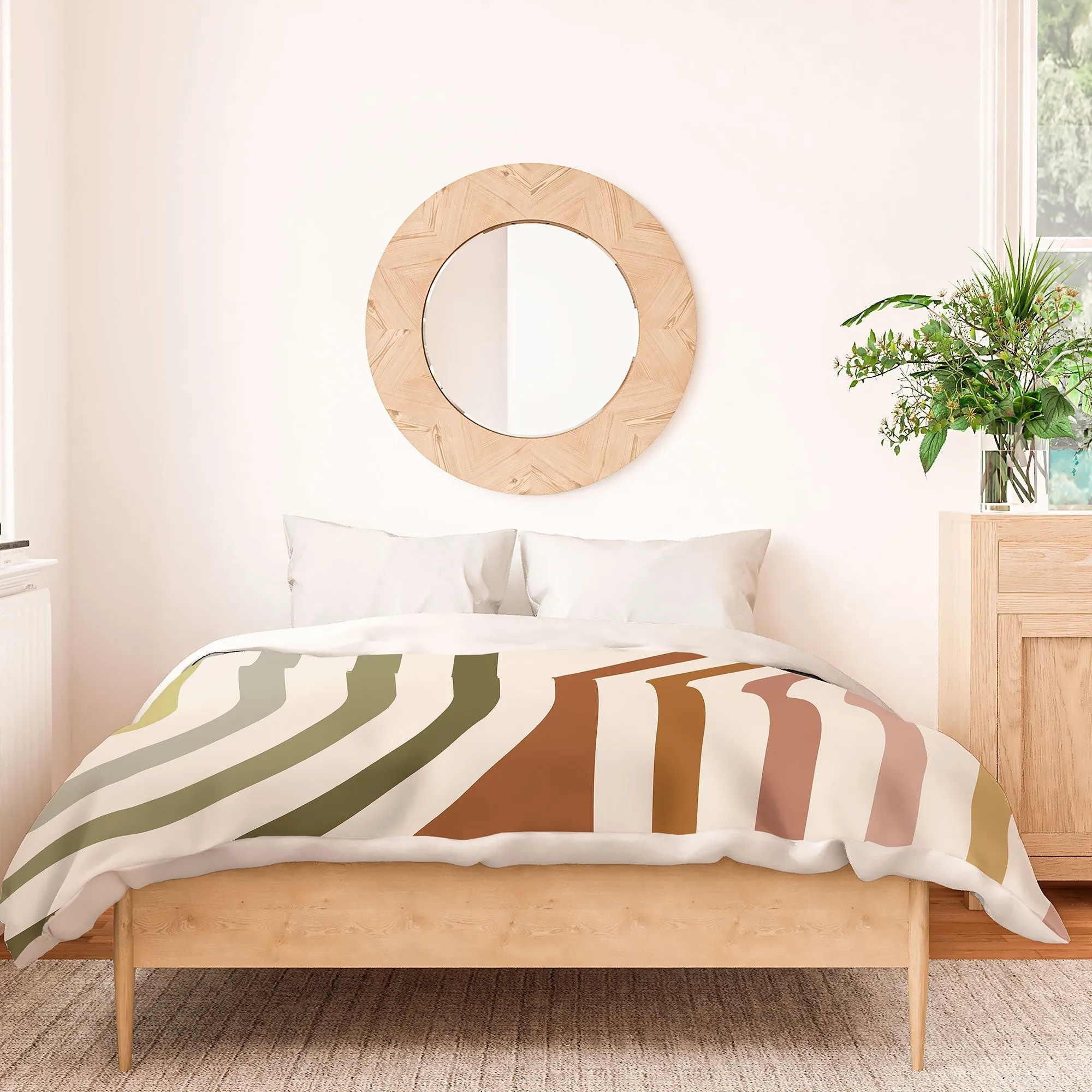 BOLD CURVATURE STRIPES I DUVET / COMFORTER