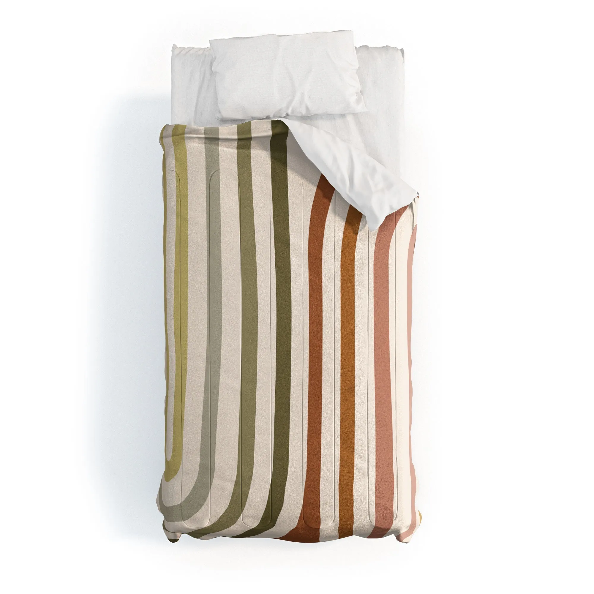 BOLD CURVATURE STRIPES I DUVET / COMFORTER