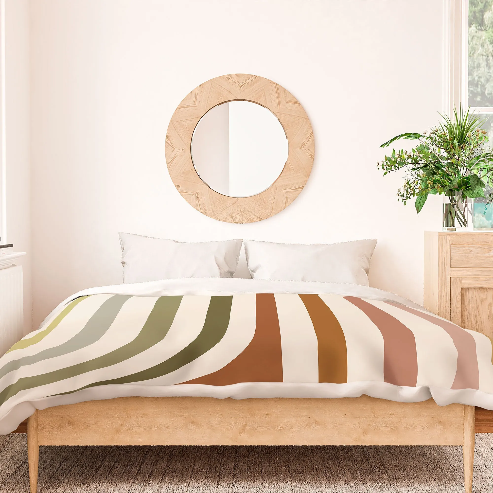 BOLD CURVATURE STRIPES I DUVET / COMFORTER
