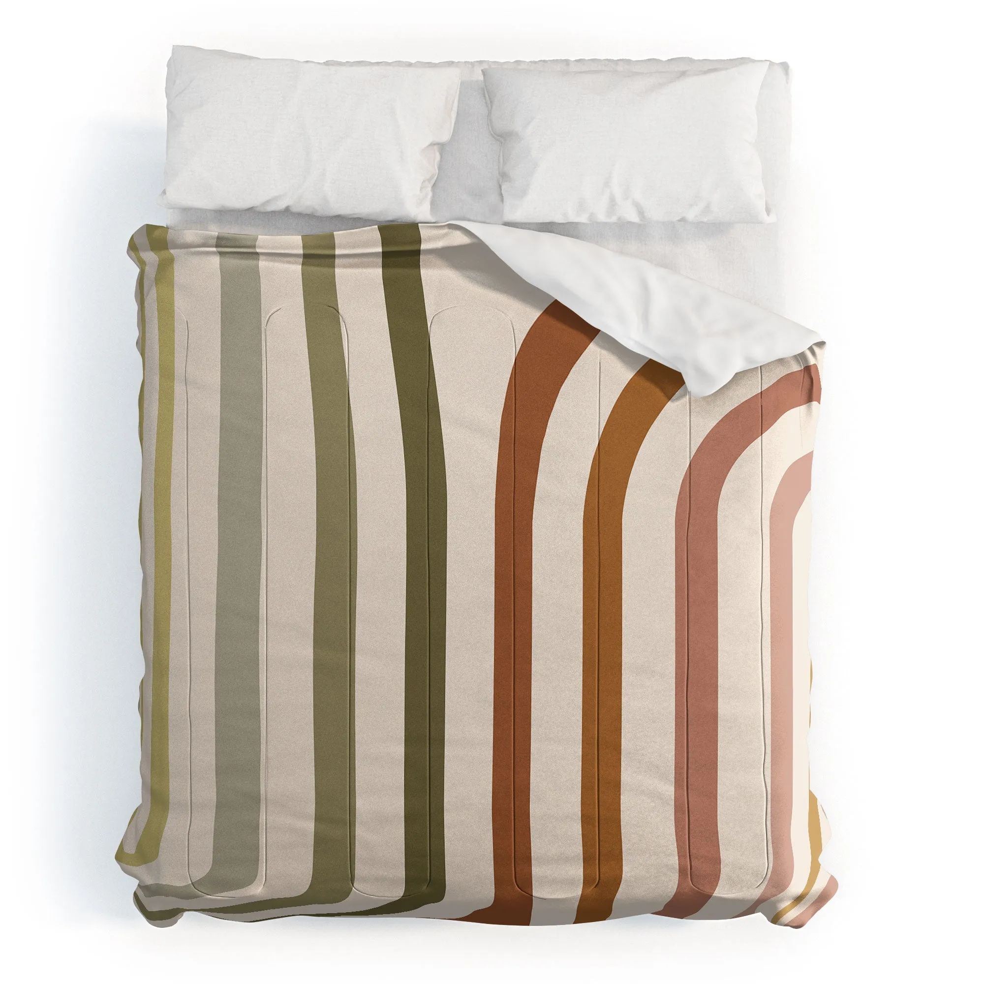 BOLD CURVATURE STRIPES I DUVET / COMFORTER
