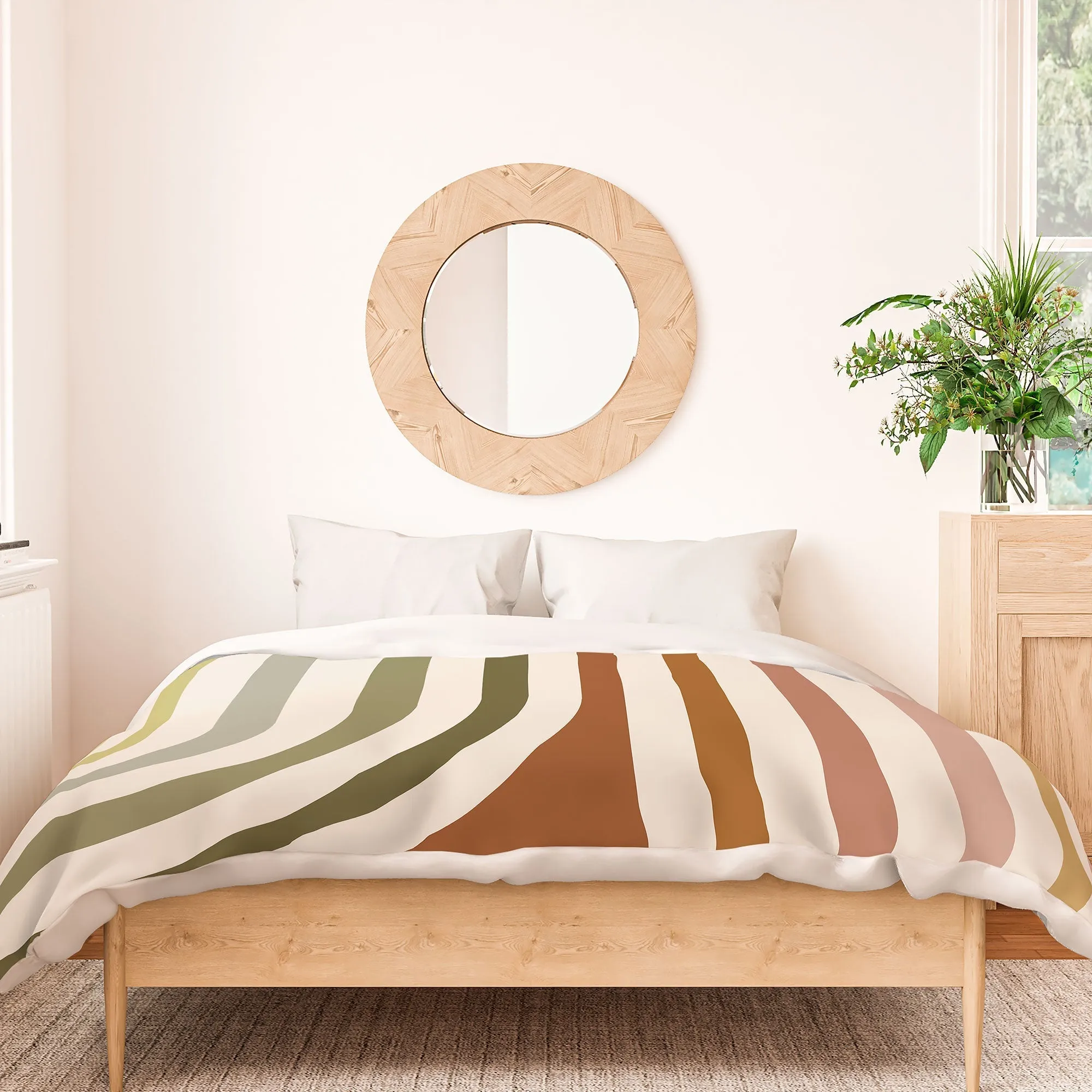 BOLD CURVATURE STRIPES I DUVET / COMFORTER